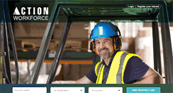 Desktop Screenshot of actionworkforce.com.au