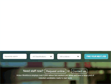 Tablet Screenshot of actionworkforce.com.au